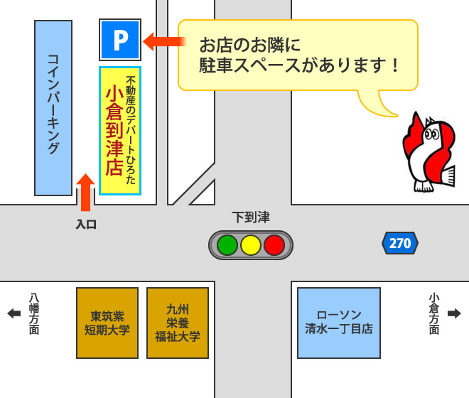駐車場はこちら